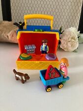 724⚜️Jouet Playmobil 123 - Étal de Marché Transportable Réf 9123 Complet