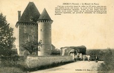 Angely - Le manoir de Pancy - Brouette, charrette, cheval