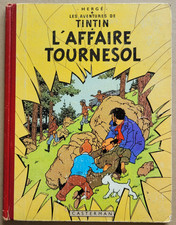 Tintin ; L'Affaire Tournesol HERGE éd Casterman 4è plat B19 1956 EO