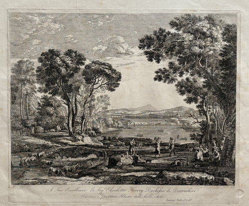 Paysage gravure nicolas - gravure,