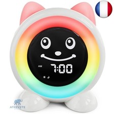 FiveHome Réveil Enfant-Reveil Enfant Educatif Jour/Nuit avec Veilleuse 11 