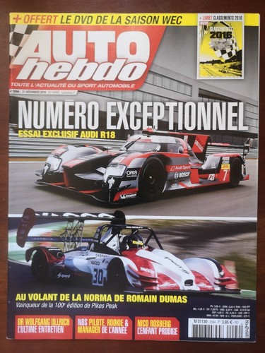 Auto hebdo 12 - du, 21/12/2016