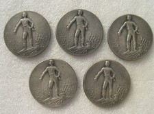 LOT 5 MEDAILLES THEME ESCRIME 