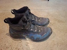 Lowa Merger GTX Mid Hiking Boots Goretex Men's 9 Blue Black