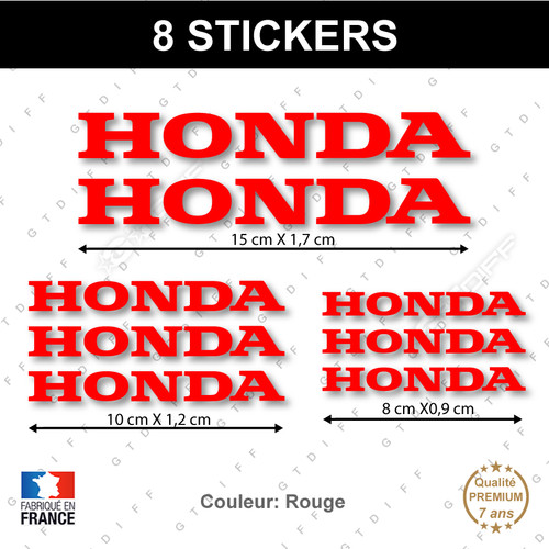 Stickers honda rouge - stickers,