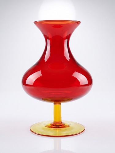 Vase vintage verre - soufflé, à