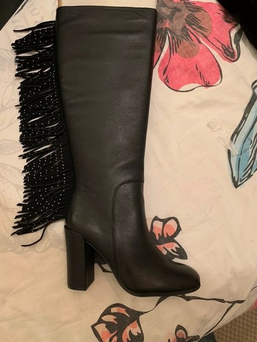 Bottes cuir franges kenneth - cuir,
