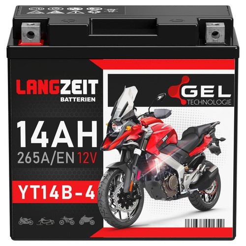 Langzeit yt14b batterie moto - yt14b-4,