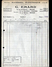 CHARTRES (28) ELECTRIC MATERIAL ""G. ERARD"" in 1930