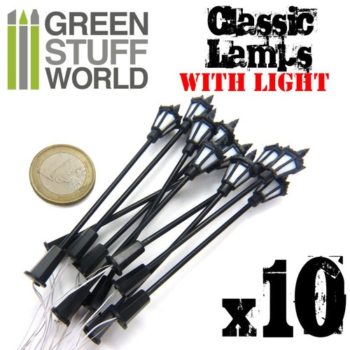 10x lampadaires classiques - lampadaires,