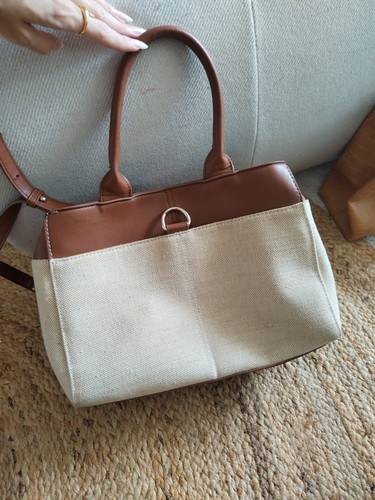 Sac main style plage toile - a,