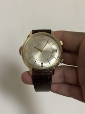 Vintage 18k Lecoultre Automatique Memovox Montre Alarme Cal.825 Rare Jumbo Size