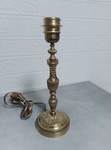 Ancien pied lampe - ancien, chevet