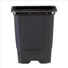 10x Pots carrés noir de culture pour plantes TEKU VQB - 9x9x10cm (0,60L)