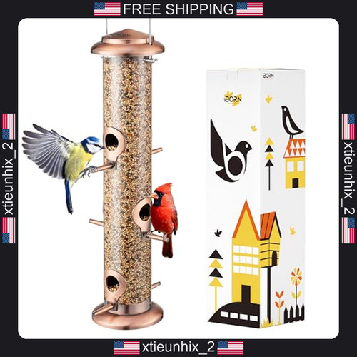 Bird feeder with ports - with, 6