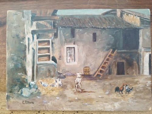Tableau huile sur panneau