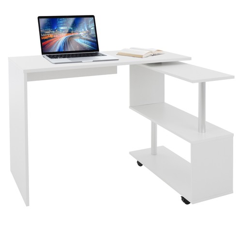 Bureau angle blanc table de - bureau,