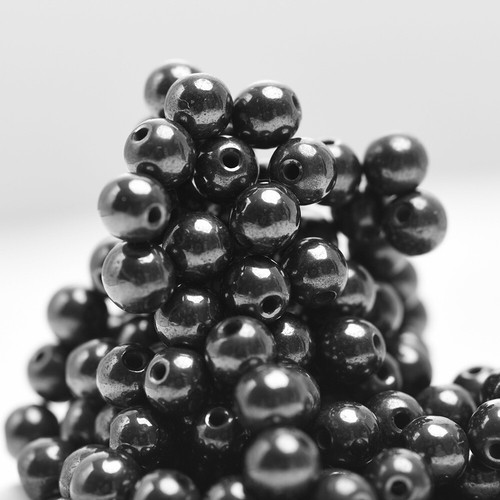 Lot perles hématite - de,