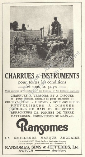 Ransomes charrues semoirs - ransomes,