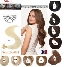 50 100 150 EXTENSIONS KÉRATINE A CHAUD 100% CHEVEUX NATURELS REMY 49/60/66 cm 1G