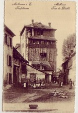 Old postcard 68 Alsace Haut-Rhin MULHOUSE Tour du Diable - 1900s animated