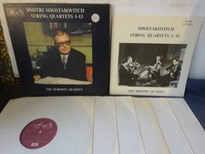 SHOSTAKOVICH - STRING QUARTETS 1 - 13 6LP BOX, The Borodin Quartet, EMI SLS 879