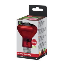 Reptile Systems Infra-Rouge Chaleur Lampe, E27 Infrarouge Lampe 50W