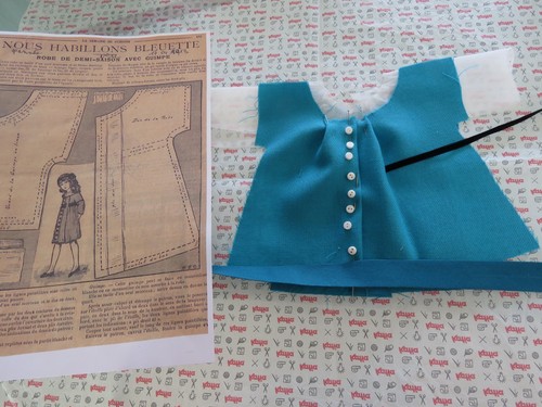 Kit vêtement poupée bleuette - poupée,