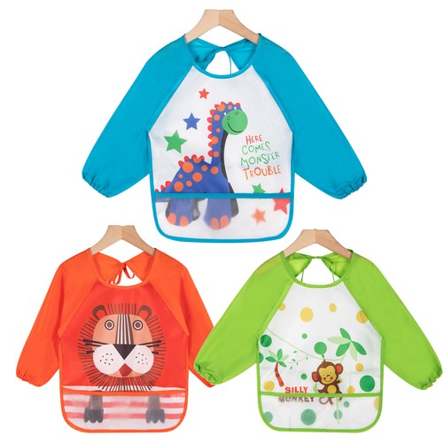 3pcs bavoirs manches - manches, longues