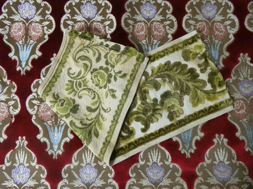 Tissu velours ancien - tissu,