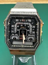 VINTAGE CITIZEN ANA-DIGI 30-0314 ROBOT FACE WATCH JAPAN W/BOX RARE NOT WORKING!