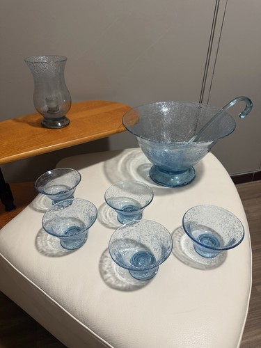 Service punch bleu louche - service,