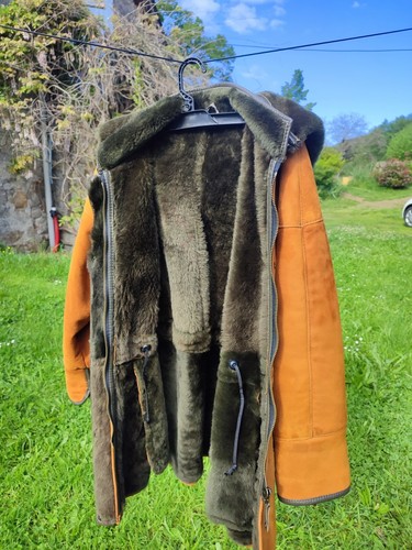 Manteau parka agneau - manteau, laine