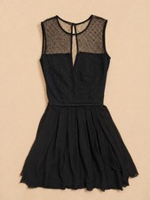 Robe Maje noire dentelle &