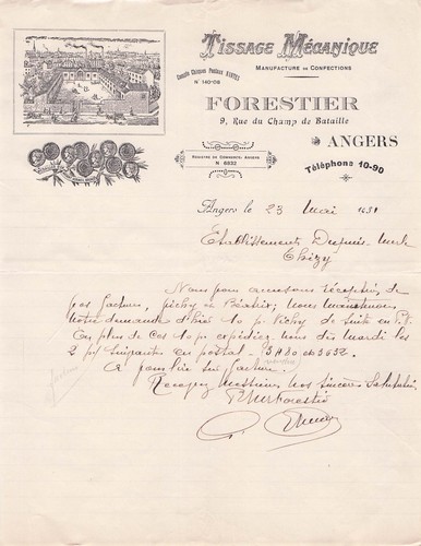 Angers textile forestier - textile,