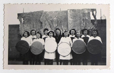 Girls group fair? fairground? - Old snapshot photo