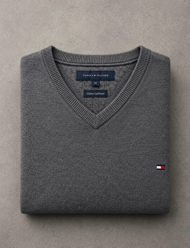 Pull tommy hilfiger - gris, en