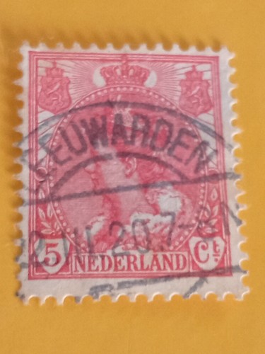 Timbre nederland oblitéré - timbre,
