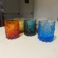 Rare Geoffrey Baxter  5 Verres