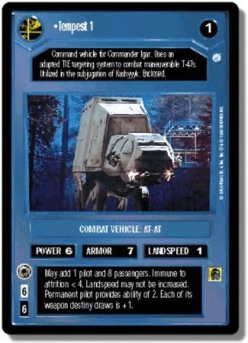 Tempest star wars ccg - tempest,
