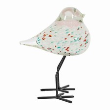 Décoration oiseau blanc vert