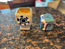 Cesar de las Heras - Tesalica Pottery Ceramic Vase & Vintage Ceramic Trinket box