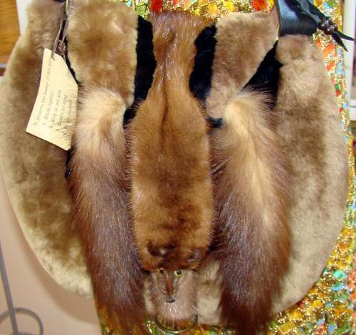 Mink faux fur - mink/faux, handbag!