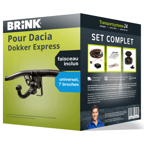 Attelage pour dacia dokker - attelage,