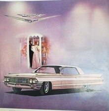 Cadillac Coupe De Ville General Motors Vtg 1959 CarAd Automobile Cartier Crest