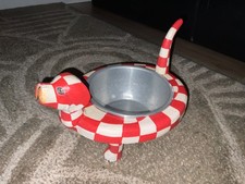 Gamelle chien rouge et blanc