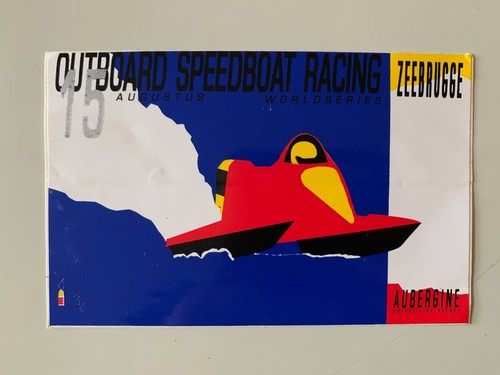 Sticker outboard speedboat - sticker,
