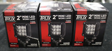 (3) TRUX TLED-U104 Universal 2" Square Mini Spot LED Work Lamp 12/24V 900 Lumen