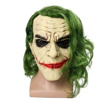 Masque de clown d'Halloween Joker, costume d'horreur pour cosplay, fête
