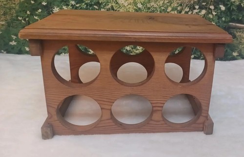 Vintage bottle pine wood - ,
